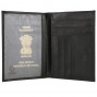 LEATHER PASSPORT HOLDER SNPC101-BK